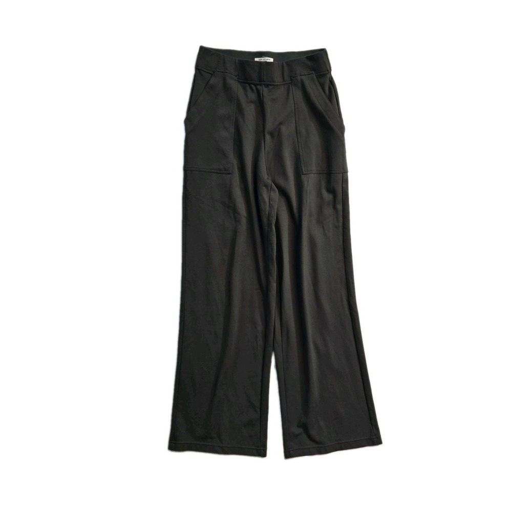 max studio pants Wide Leg Olive Green Small Rayon